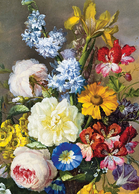 Store enrouleur occultant de couleur bouquet de fleurs