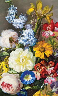 Store enrouleur occultant de couleur bouquet de fleurs