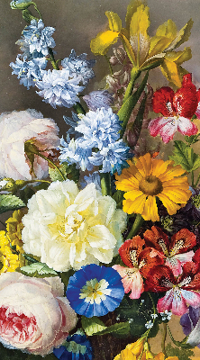 Store enrouleur occultant de couleur bouquet de fleurs