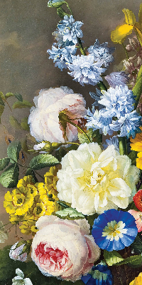 Store enrouleur occultant de couleur bouquet de fleurs