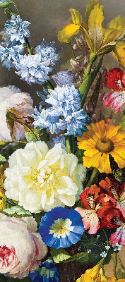 Store enrouleur occultant de couleur bouquet de fleurs