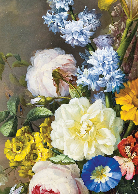 Store enrouleur occultant de couleur bouquet de fleurs