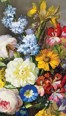Store enrouleur occultant de couleur bouquet de fleurs