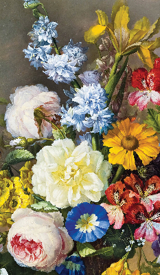 Store enrouleur occultant de couleur bouquet de fleurs