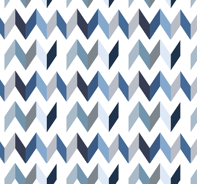 Store enrouleur occultant à chevrons bleus