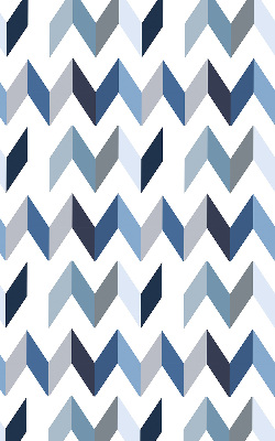 Store enrouleur occultant à chevrons bleus