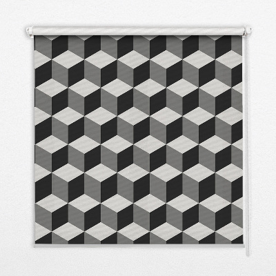 Store occultant fenêtre en cubes 3D