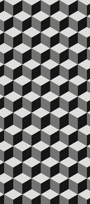 Store occultant fenêtre en cubes 3D