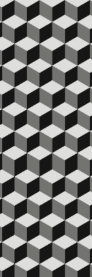 Store occultant fenêtre en cubes 3D