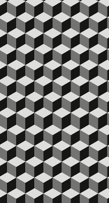 Store occultant fenêtre en cubes 3D