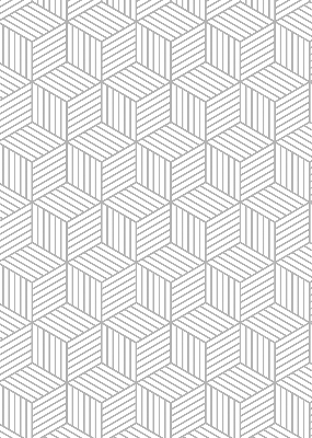 Store fenêtre intérieur pour cubes 3D
