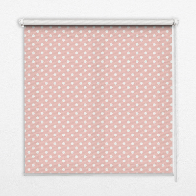 Store fenêtre intérieur avec points blancs