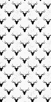 Store enrouleur occultant avec têtes de cerf noires
