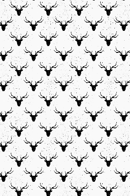Store enrouleur occultant avec têtes de cerf noires