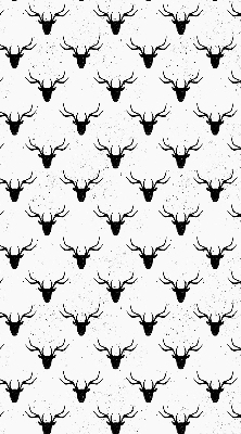 Store enrouleur occultant avec têtes de cerf noires