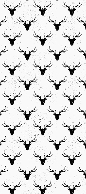Store enrouleur occultant avec têtes de cerf noires