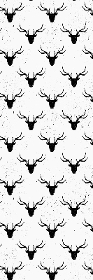 Store enrouleur occultant avec têtes de cerf noires