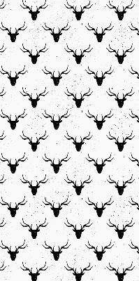 Store enrouleur occultant avec têtes de cerf noires