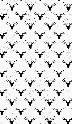 Store enrouleur occultant avec têtes de cerf noires