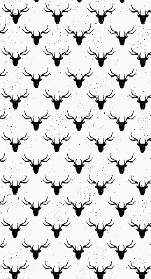 Store enrouleur occultant avec têtes de cerf noires