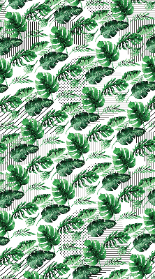 Store fenêtre intérieur feuilles tropicales