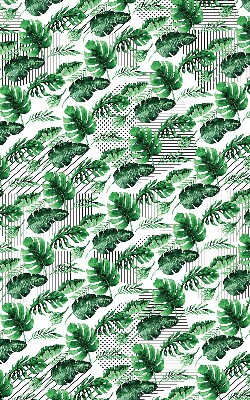 Store fenêtre intérieur feuilles tropicales