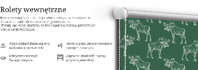 Store fenêtre intérieur vert