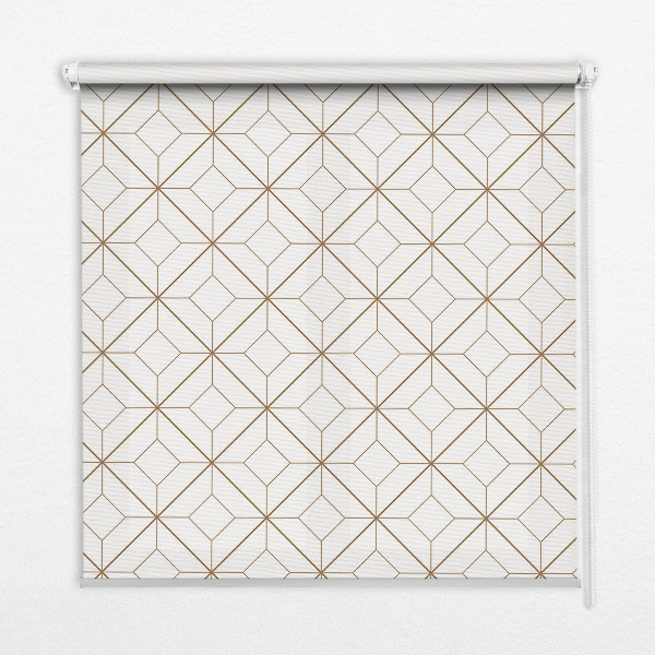 Store fenêtre intérieur en motif marron