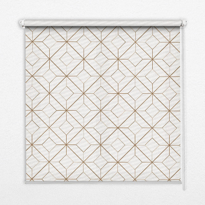 Store fenêtre intérieur en motif marron
