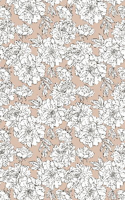 Store enrouleur occultant à fleurs dessinées