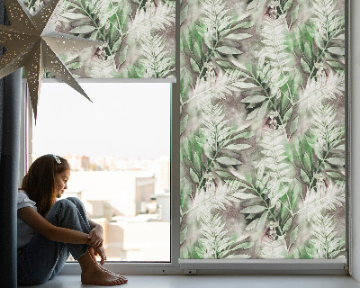Store fenêtre intérieur à feuilles brillantes