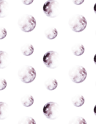 Store occultant fenêtre avec motifs de planètes grises