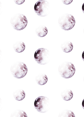 Store occultant fenêtre avec motifs de planètes grises