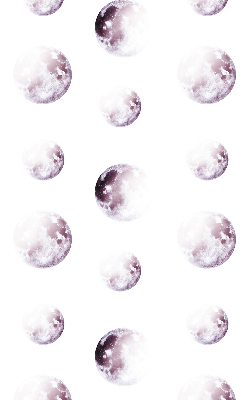Store occultant fenêtre avec motifs de planètes grises