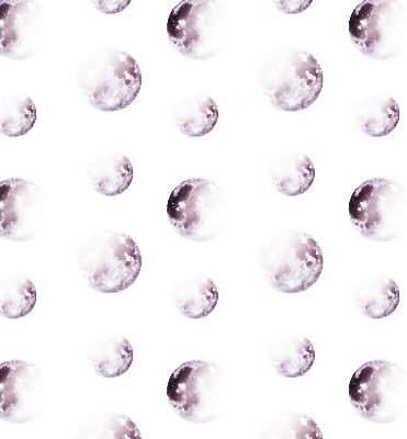Store occultant fenêtre avec motifs de planètes grises