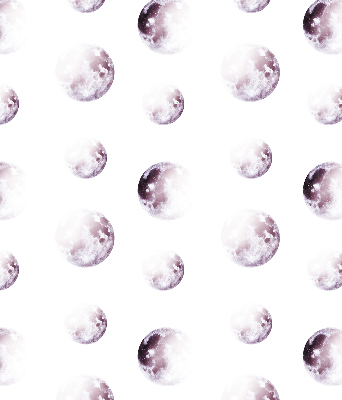 Store occultant fenêtre avec motifs de planètes grises