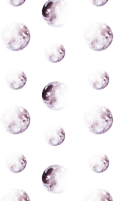 Store occultant fenêtre avec motifs de planètes grises
