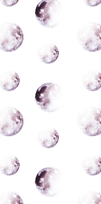 Store occultant fenêtre avec motifs de planètes grises