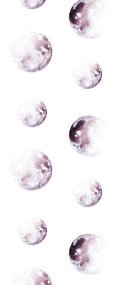 Store occultant fenêtre avec motifs de planètes grises