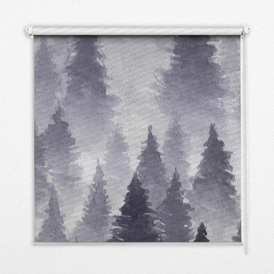 Store enrouleur occultant forêt brumeuse