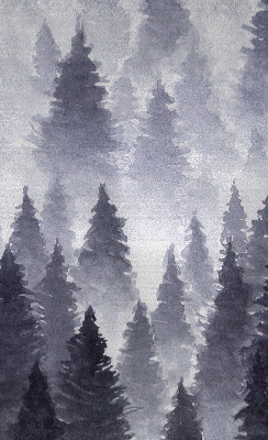 Store enrouleur occultant forêt brumeuse