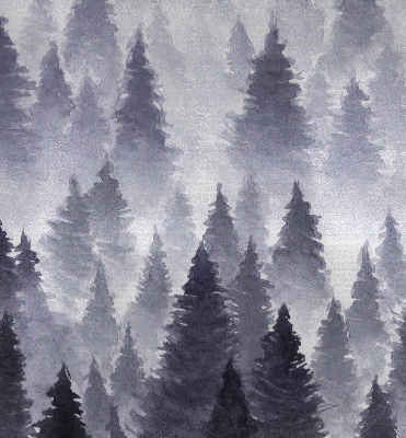 Store enrouleur occultant forêt brumeuse