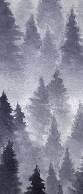 Store enrouleur occultant forêt brumeuse
