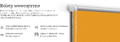Store enrouleur occultant de couleur orange foncé