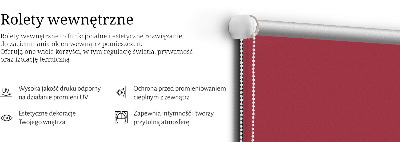 Store enrouleur occultant de couleur rouge foncé
