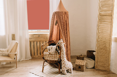 Store fenêtre intérieur rouge
