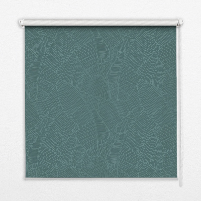 Store occultant fenêtre en forme de feuilles de palmier vertes