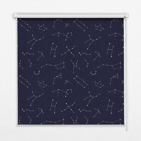 Store fenêtre intérieur avec constellation d'étoiles