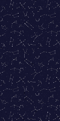 Store fenêtre intérieur avec constellation d'étoiles