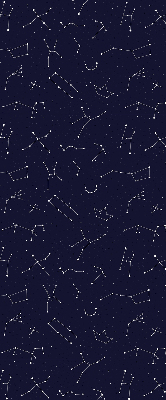 Store fenêtre intérieur avec constellation d'étoiles